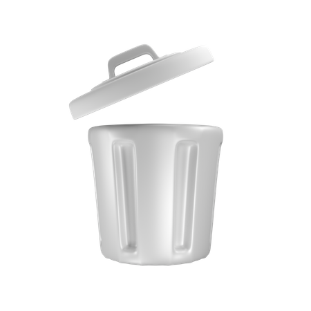 Trash Bin  3D Illustration