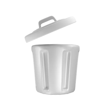 Trash Bin  3D Illustration