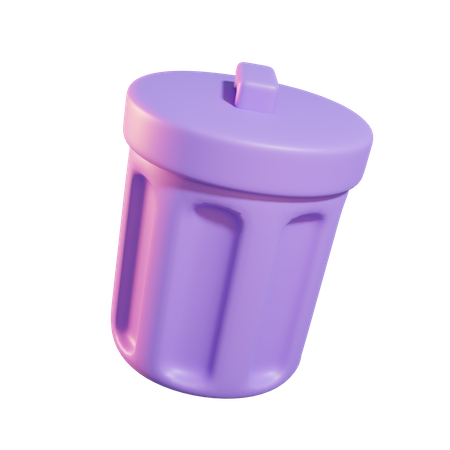 Trash Bin 3D Icon