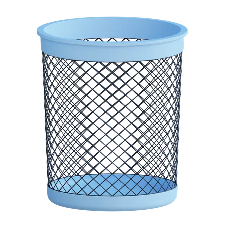 3 D Trash Bin Illustration With Transparent Background 3D Icon