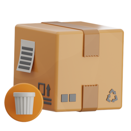 Trash Box  3D Icon