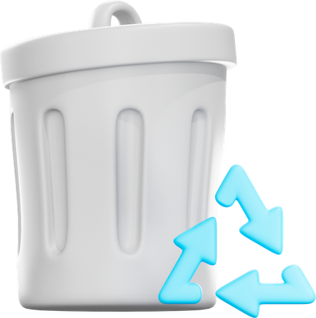 쓰레기통  3D Icon