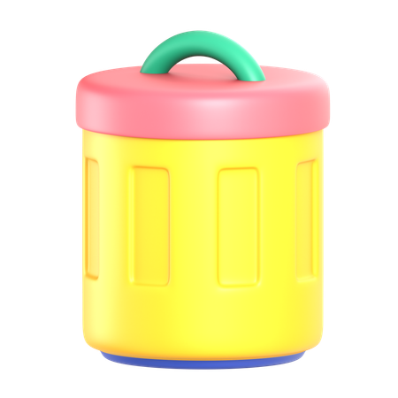 Trash Can  3D Icon