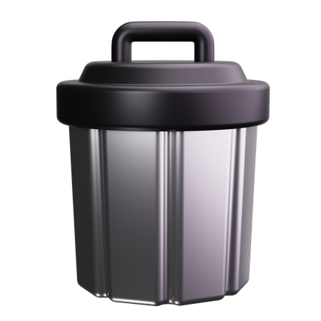 Trash Can  3D Icon