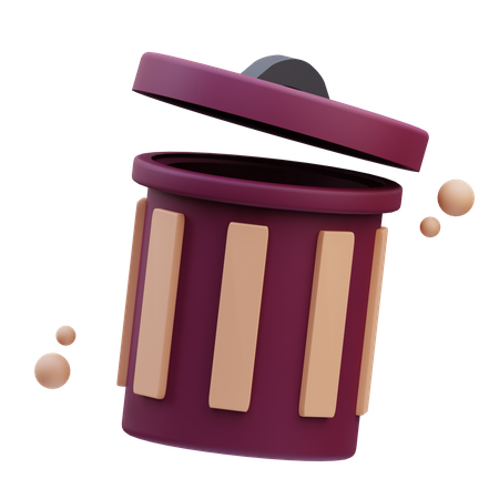 Trash Can  3D Icon