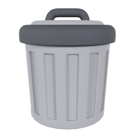 Trash Can  3D Icon