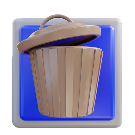 Trash Can  3D Icon