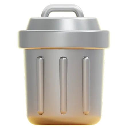 TRASH CAN  3D Icon