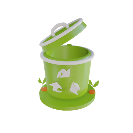 Trash Can  3D Icon