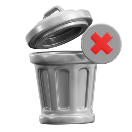 Trash Can  3D Icon