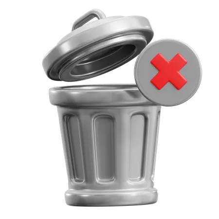 Trash Can  3D Icon