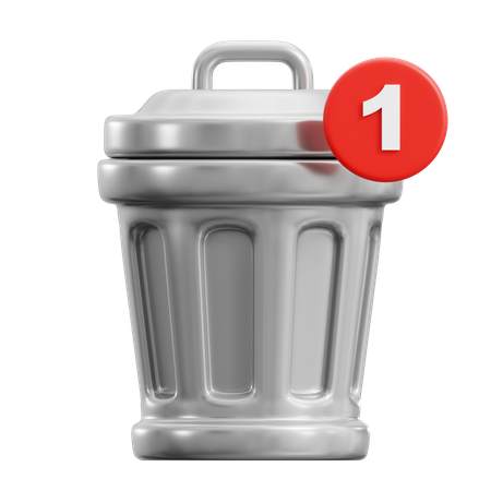 Trash Can  3D Icon