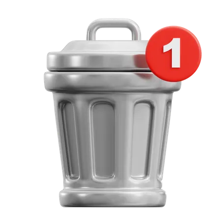 Trash Can  3D Icon