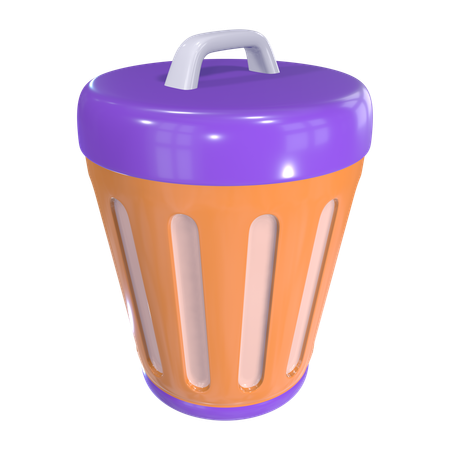 Trash Can  3D Icon