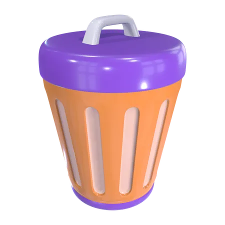 Trash Can  3D Icon