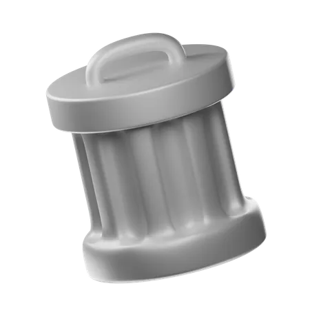 Trash Can  3D Icon