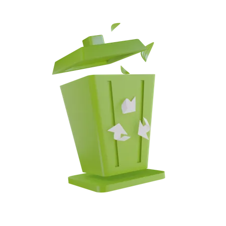 Trash Can  3D Icon