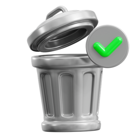 Trash Can  3D Icon