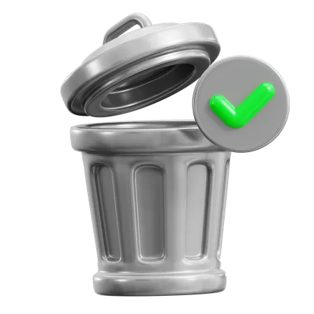 Trash Can  3D Icon