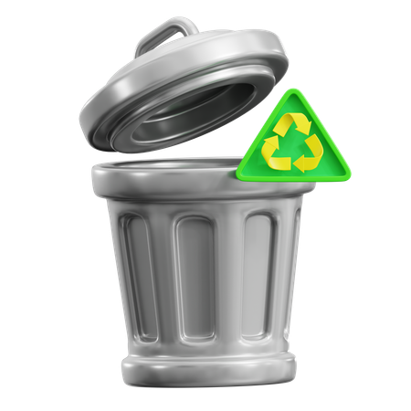 Trash Can  3D Icon