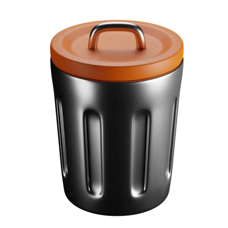 Trash Can  3D Icon