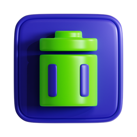 Trash Can  3D Icon