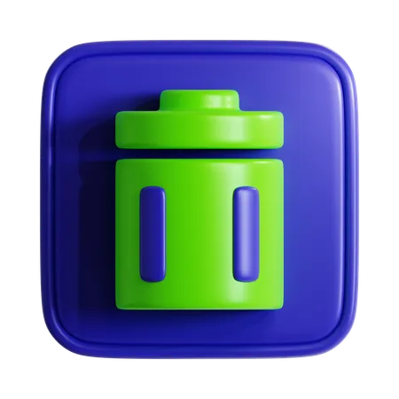 Trash Can  3D Icon