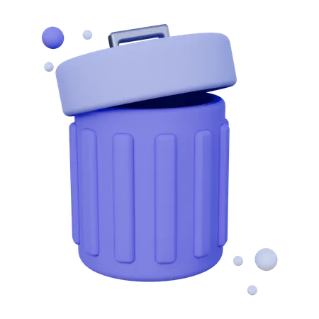 Trash Can  3D Icon