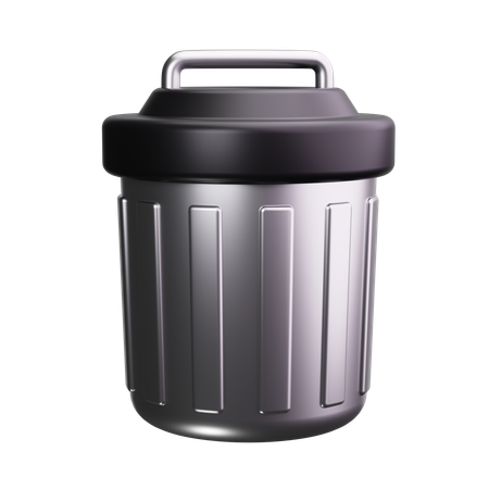 Trash Can  3D Icon