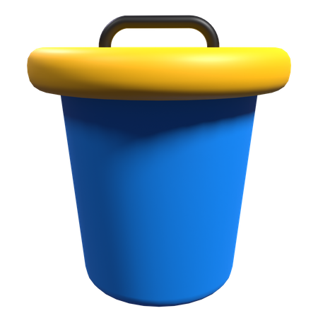 Trash Can  3D Illustration