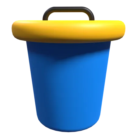 Trash Can  3D Illustration