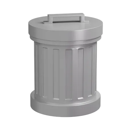 Trash Can  3D Illustration