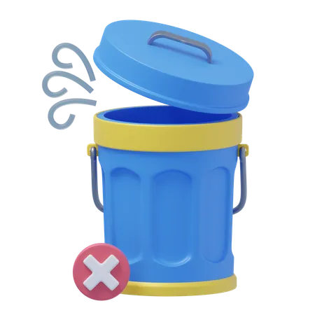 Trash Empty No Items To Discard  3D Icon