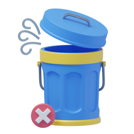 Trash Empty No Items To Discard  3D Icon