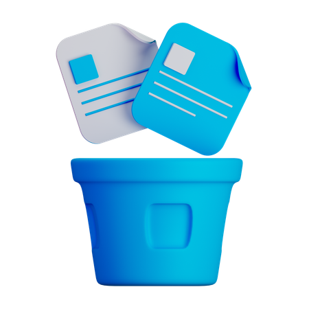 Trash file  3D Icon