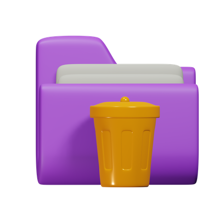 Trash File  3D Icon