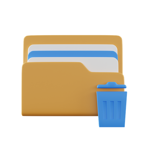 Trash Folder  3D Icon