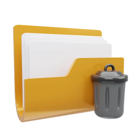 Trash Folder  3D Icon