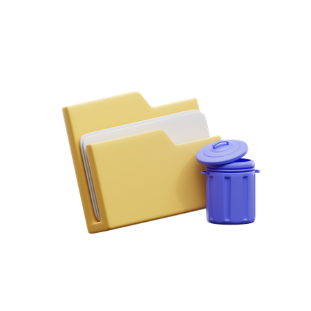 Trash Folder  3D Icon