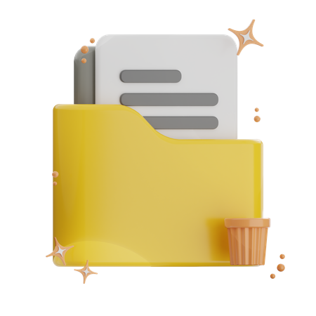 Trash Folder  3D Icon