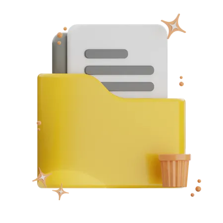 Trash Folder  3D Icon