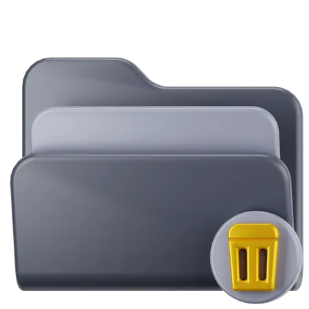 Trash Folder  3D Icon