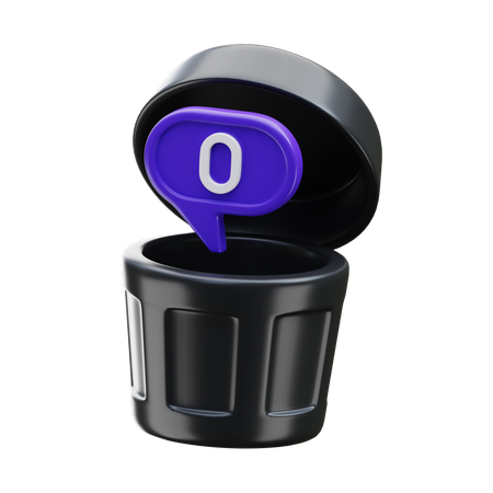 Trash is Empty  3D Icon