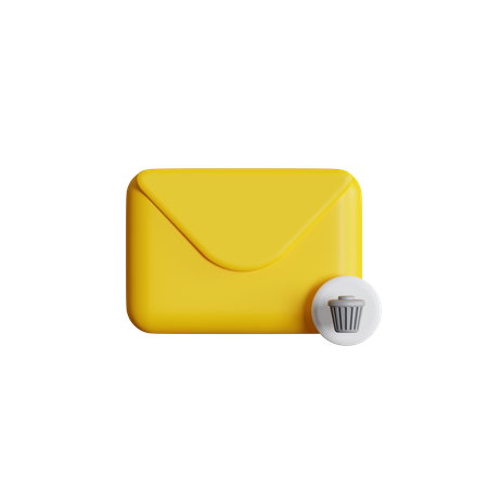 Trash Mail 3D Icon