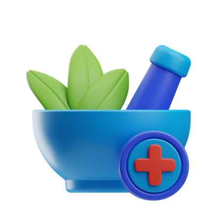 Tratamento com ervas  3D Icon