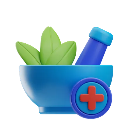 Tratamento com ervas  3D Icon