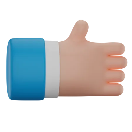 Trato apretón de manos gesto de mano  3D Icon