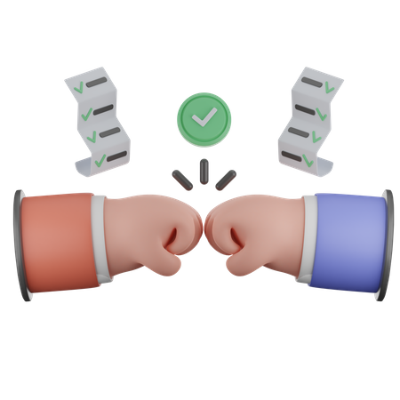 Trato hecho gesto con la mano  3D Icon