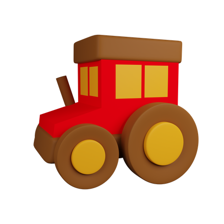 Trator agrícola  3D Icon