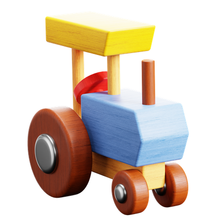 Trator de brinquedo  3D Icon